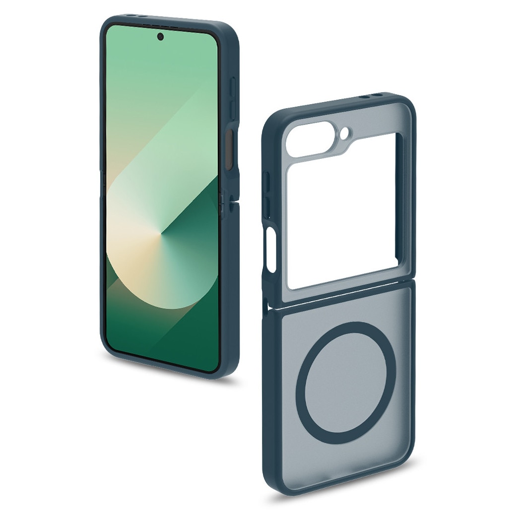 Husa de Protectie, Compatibila Samsung Galaxy Z Flip6, Doctor Shield Fantom, MagSafe - Albastru