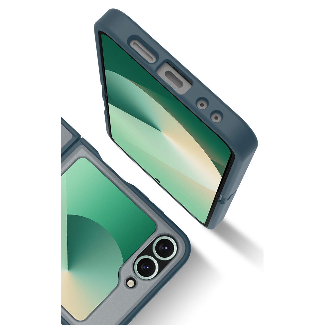 Husa de Protectie, Compatibila Samsung Galaxy Z Flip6, Doctor Shield Fantom, MagSafe - Albastru