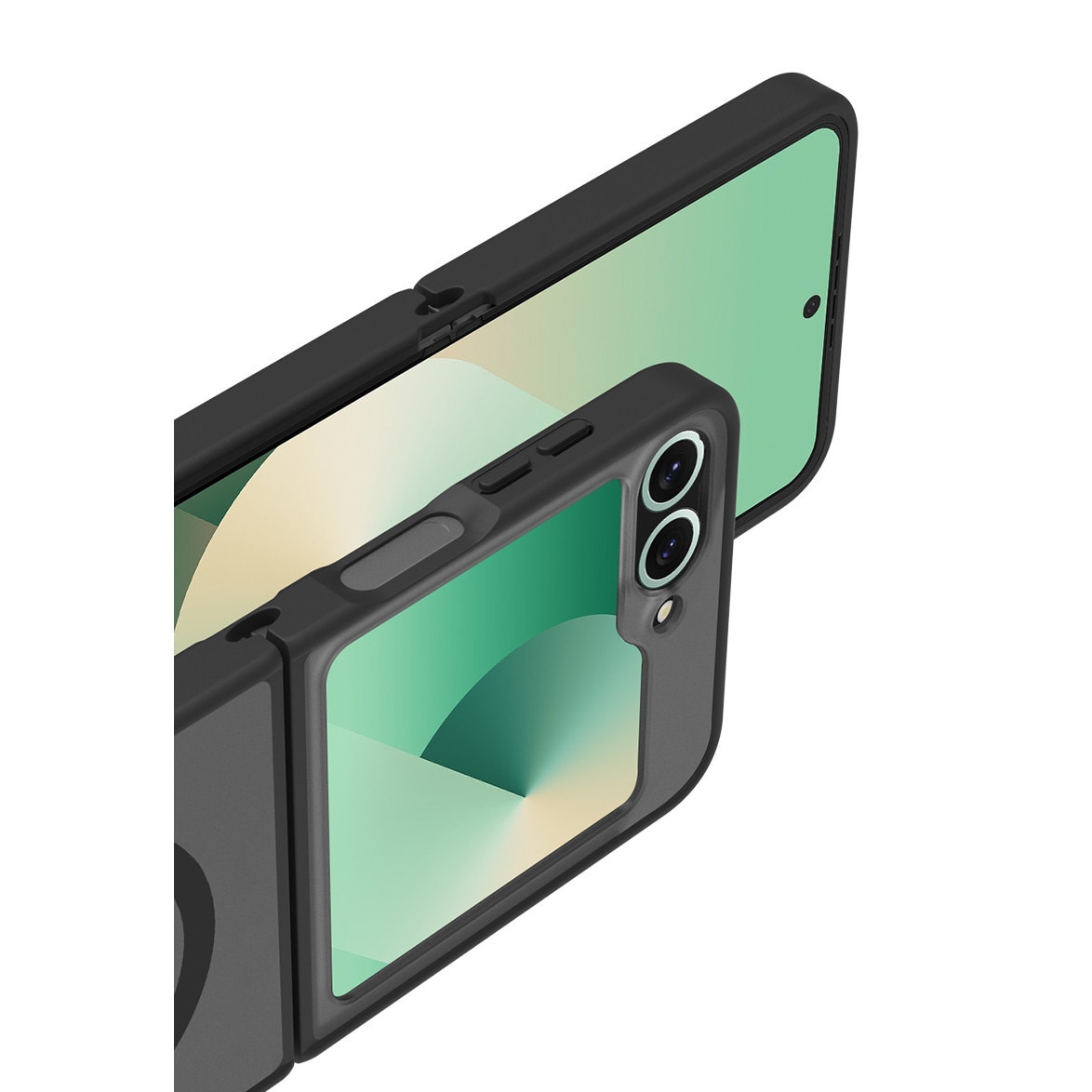 Husa de Protectie, Compatibila Samsung Galaxy Z Flip6, Doctor Shield Fantom, MagSafe - Negru