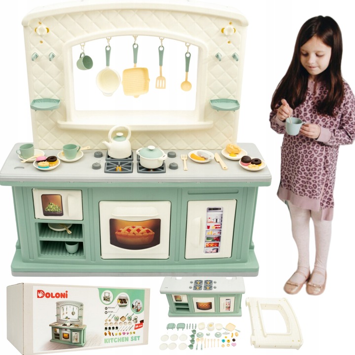 Set de gatit pentru copii, chiuveta, cuptor, frigider pentru gradina