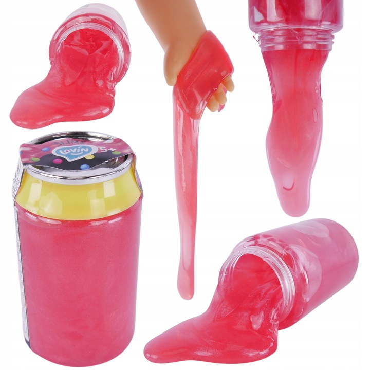 Slime pentru copii Lovin, Cola, 90 ml, roz