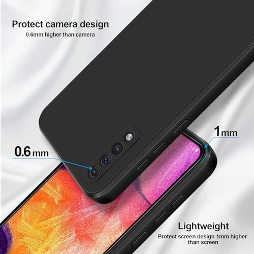 Husa pentru Samsung Galaxy A50/Galaxy A50S/Galaxy A30S, Silicon, Protectie Sporita, Antisoc, Negru