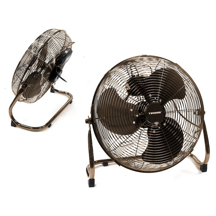 Ventilator cyrculator, TIROSS, TS-954, metal, 45cm, 130W