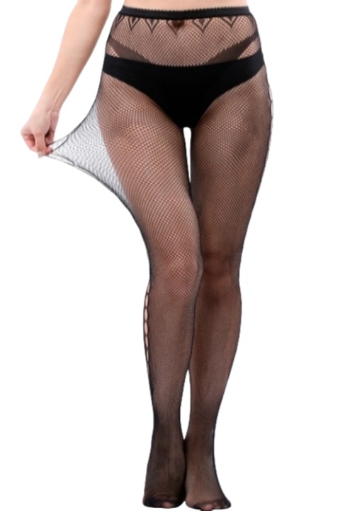 Dres sexy transparent cu model ZS-3006 118674, Negru, One Size