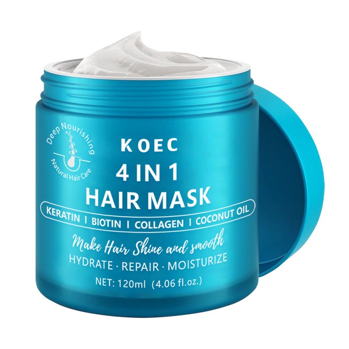 Hair Mask for Damaged Hair - Keratin Treatment Conditioner - Extremely Deep Conditioning Mask, Hydrating & Repairing, Keratina Mascarilla Para el Cabello 120 ml