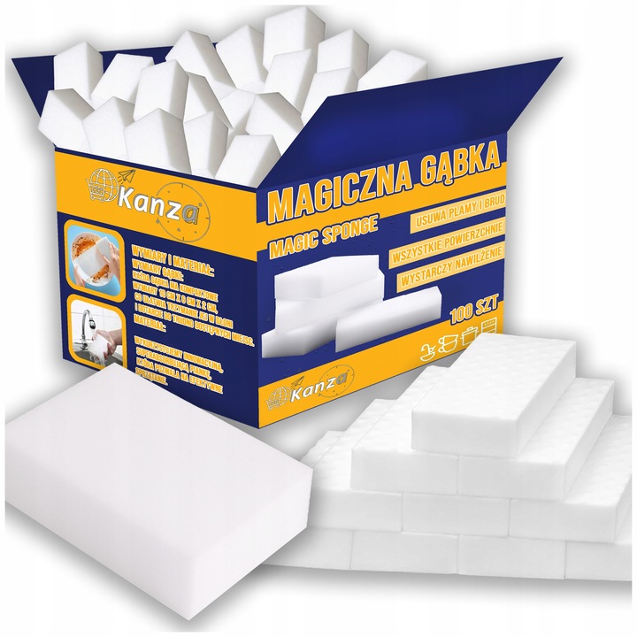 Set Bureti Magici, Kanza, Multifunctionali, Ecologici, Reutilizabili, Fara Necesitatea Lichidelor Chimice, 10 Cm X 6 Cm X 2 Cm, Albi, 100 Bucati