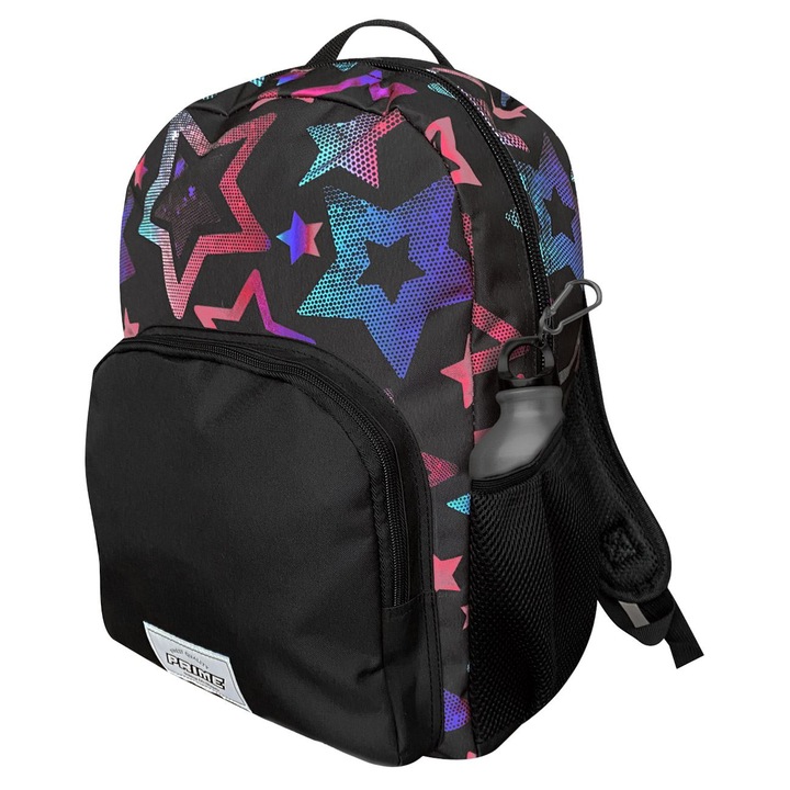 Ghiozdan negru cu stele colorate