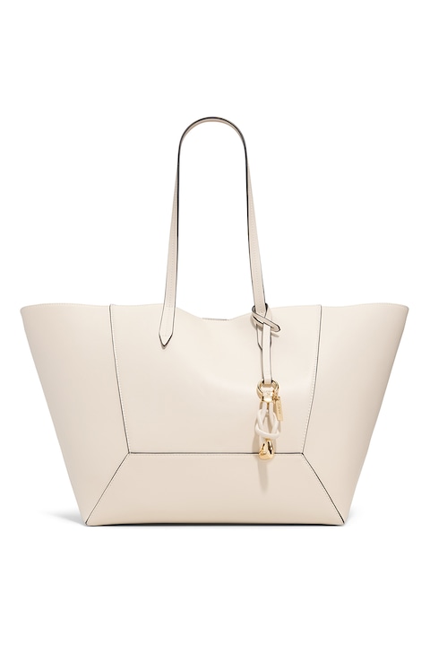 Aldo, Geanta tote din piele ecologica Salubris, Alb murdar