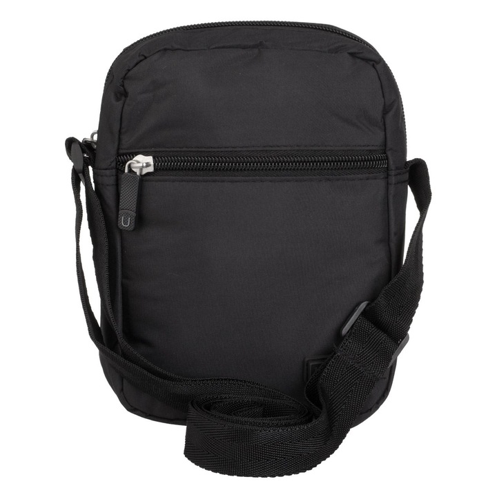 Fekete férfi válltáska 13,5x5x18,5cm