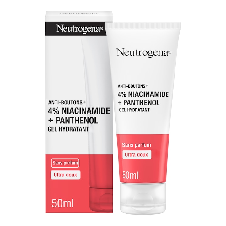 Neutrogena Clear & Defend+ 4% niacinamid és pantenolt tartalmazó hidratáló gél, 50 ml