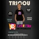Tricou Alfabet Litera Q cu Stitch Roz fericit, explozie de culori, Copii, 100% bumbac, Cri-Flo, Culoare Negru, Marime 7-8 ani, 134 CM