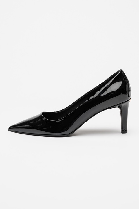 Furla, Pantofi stiletto de piele lacuita Essential, Negru, 36