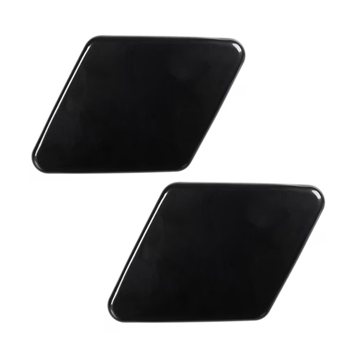 Garnitura faruri pereche pentru bara de protectie fata stanga si dreapta, baza duza far, vopsea capac garnitura compatibila cu seria 3 E90/E91 2004-2009, negru mat