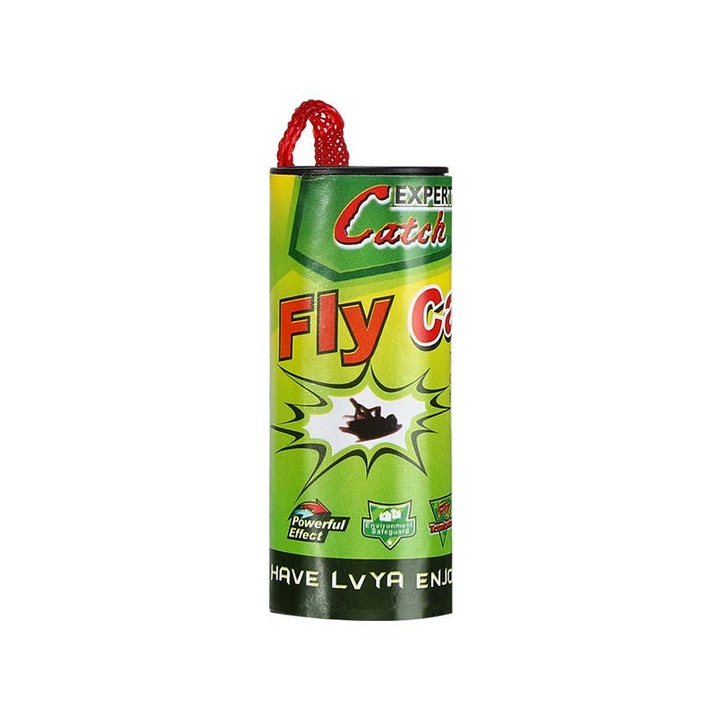 Set 30 capcane ecologice cu lipici pentru muste – Fly Catch RIF REFCO®, cu atractant natural