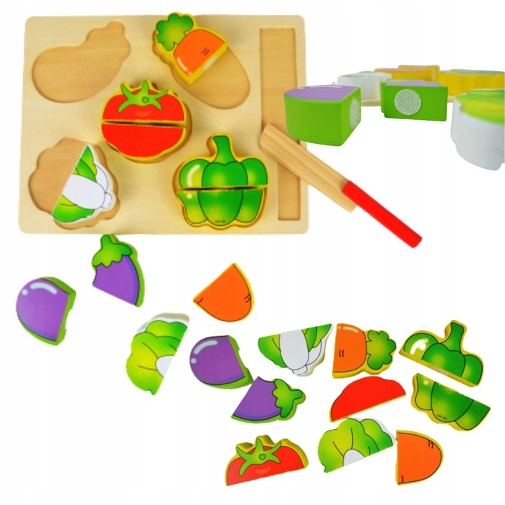 Set de bucatarie din lemn, Maksik, pentru copii