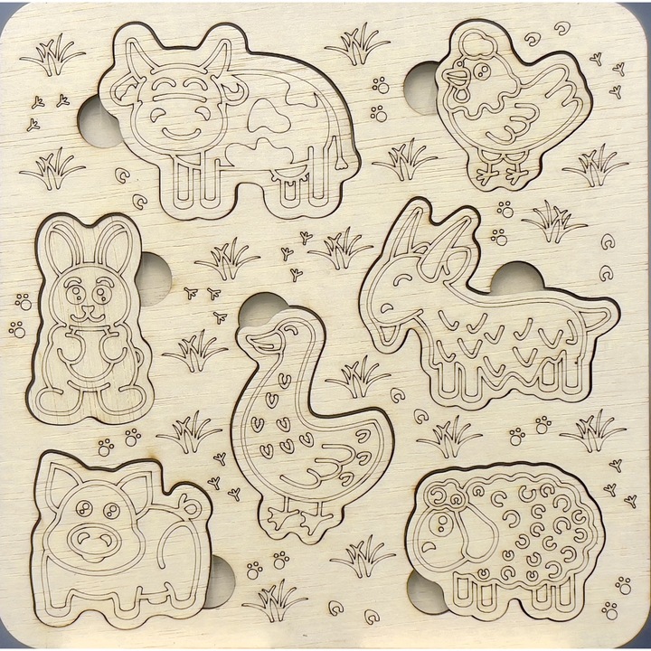 Puzzle interactiv animale domestice