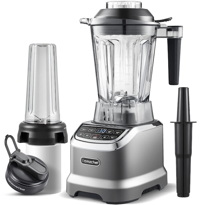 Blender manual Zelmer ZHB4845 Impress, multifunctional, argintiu, 1200W, cu accesorii