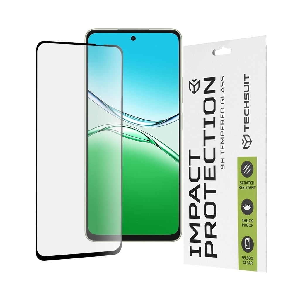 Folie pentru Oppo A5 Pro 4G / A5 Pro 5G - Techsuit 111D Full Cover / Full Glue Glass - Black