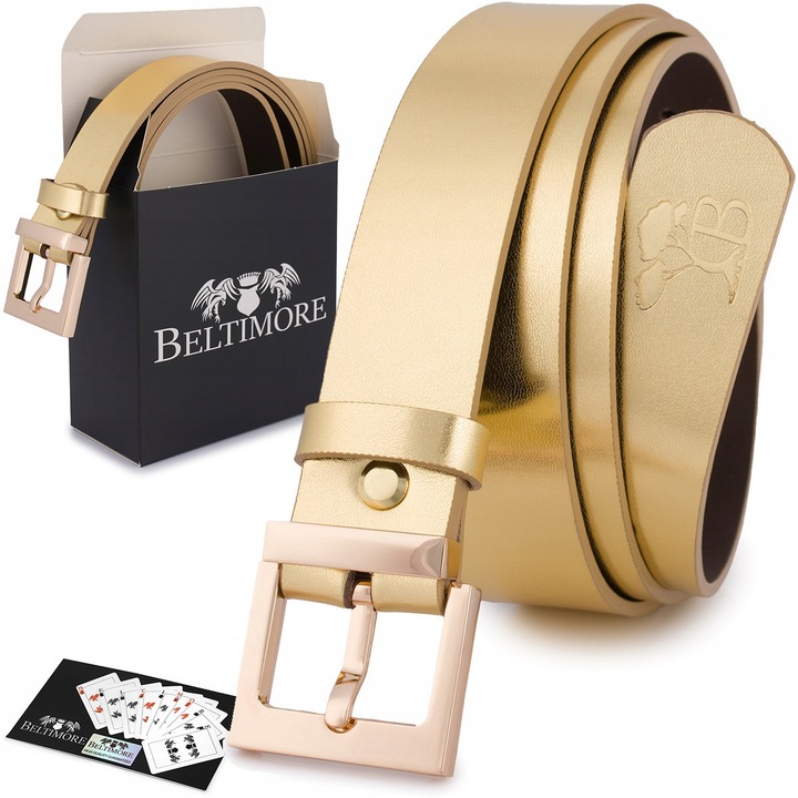 Noi valodi bor ov, 3-as, fem csattal, dobozzal egyutt, Aranyszín, 100