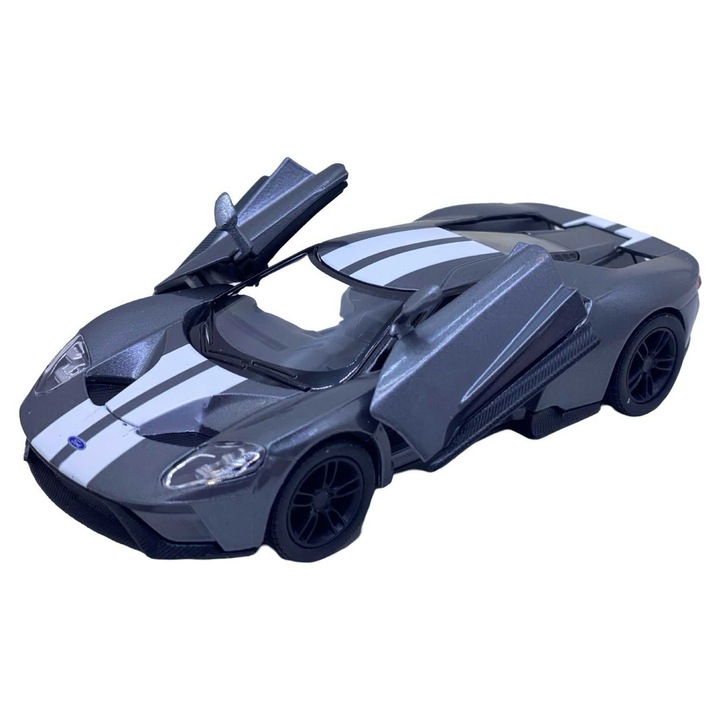 Ford GT szürke fehér csíkokkal modell - 1:32 méretarány