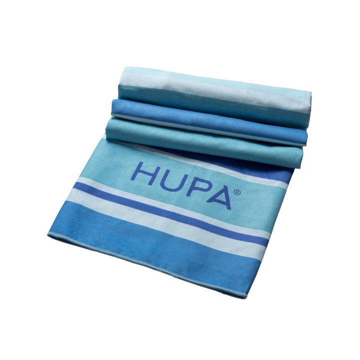 Плажна кърпа Hupa Beverly сини райета 175x80 см микрофибър