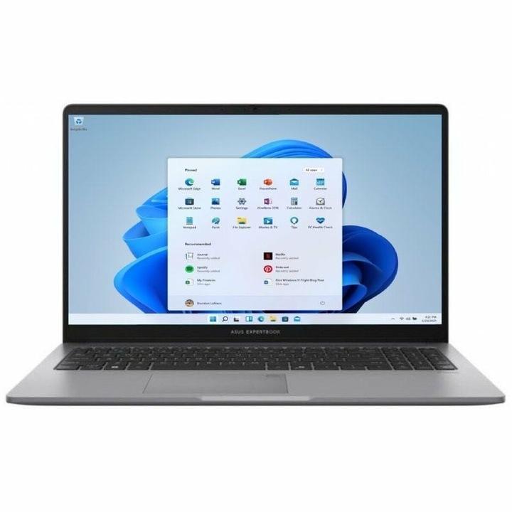 Asus ExpertBook P1 P1503CVA-S70675W laptop, 15.6", Intel Core i7, 16 GB RAM, 512 GB SSD, szürke, spanyol QWERTY billentyűzet