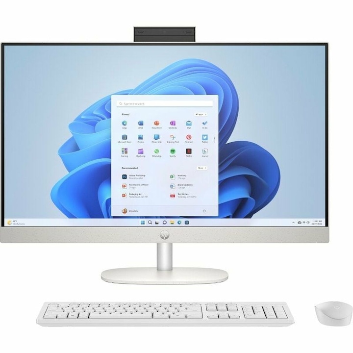 27"-os All-in-One HP 27-CR0080NS laptop, Intel Core i5, 16 GB RAM, 1 TB SSD, fehér