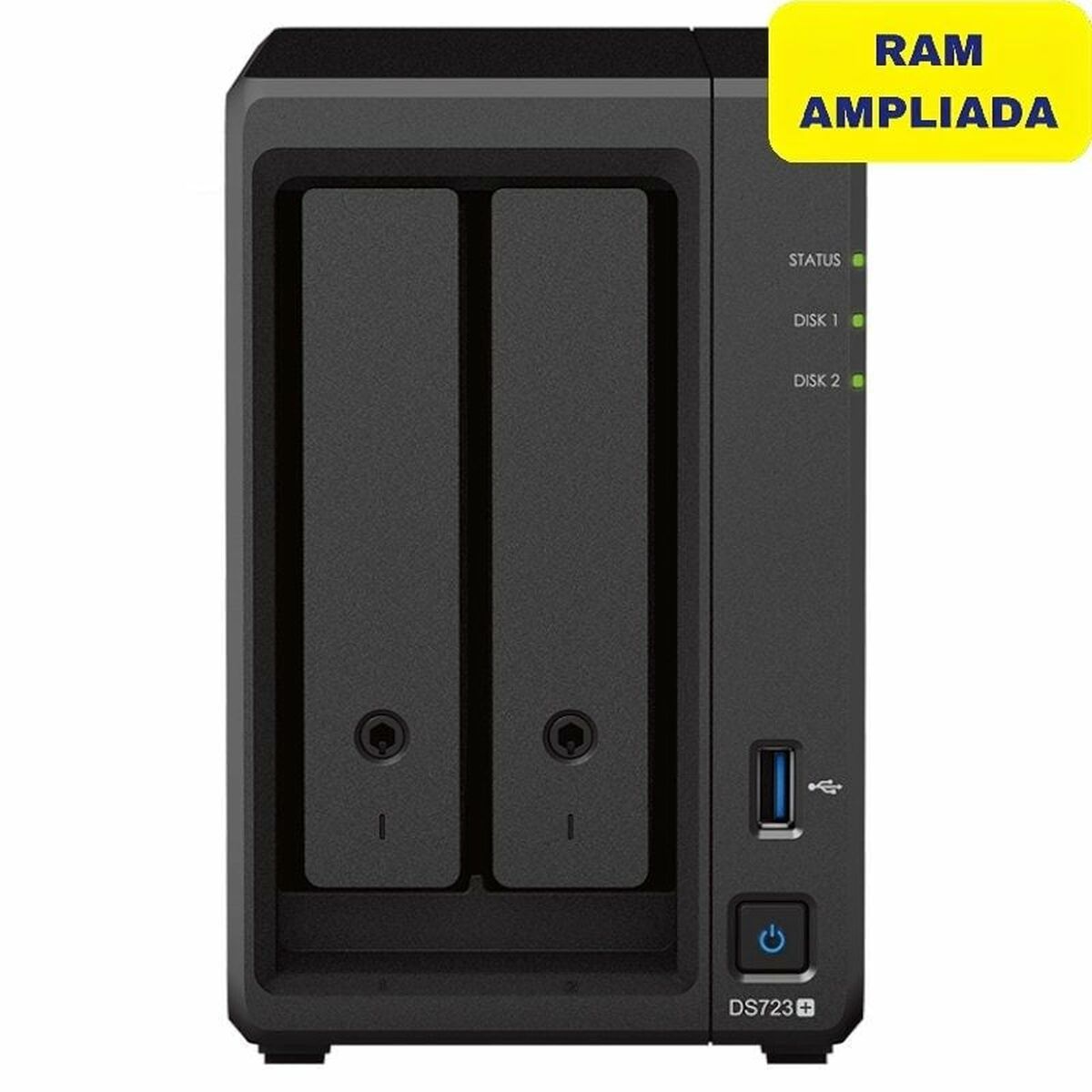 NAS Synology DS723+, 8GB RAM, Dual Core, 2 bay, Plug EU - eMAG.ro