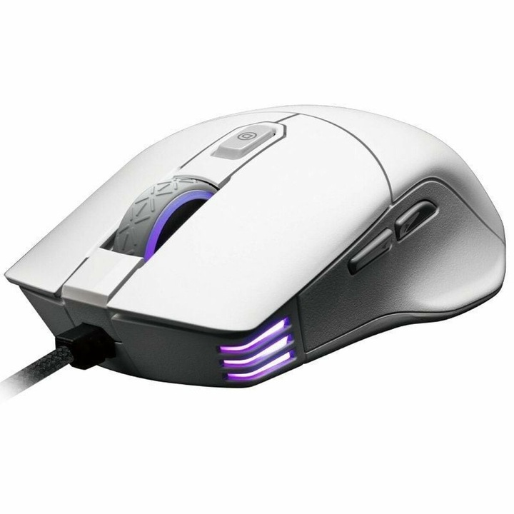 EVGA X12 gamer egér, fehér, mindkét kézhez használható, USB csatlakozóval