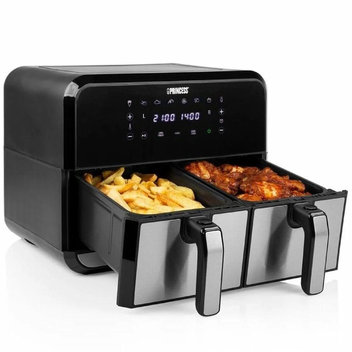 「RT-111297 Friteuza cu Aer Princess 182074 2400 W Negru 8 L - eMAG.ro