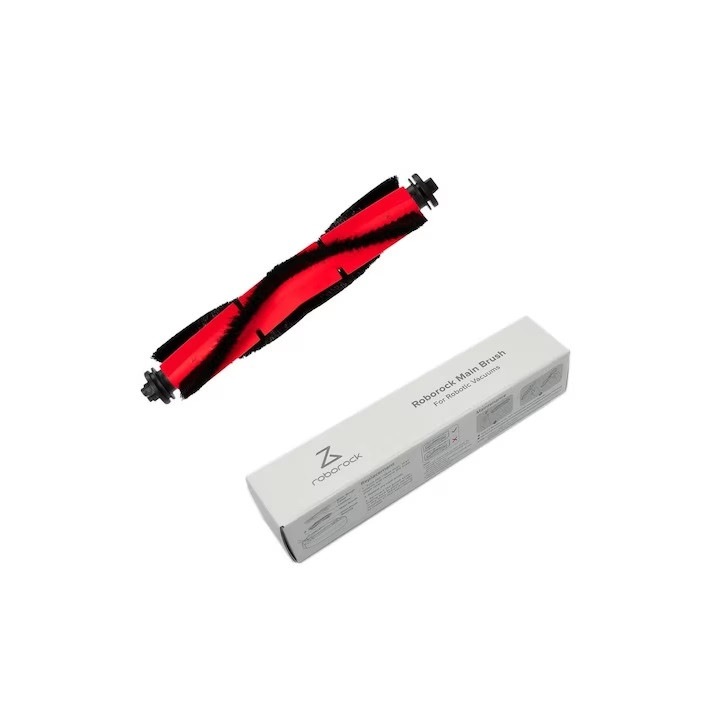 Perie principala pentru aspirator robot, Roborock, Compatibil cu Roborock S70 / S70S / S70 Ultra / Q55 / G10 / Q70 S/75 T7S /P10, Rosu/Negru