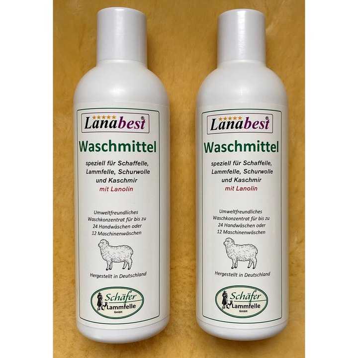 LANABEST univerzális mosószer kapszulák, fehér, 240 ml, szőrméhez lanolinnal, 12 mosásra elegendő gépi mosáshoz
