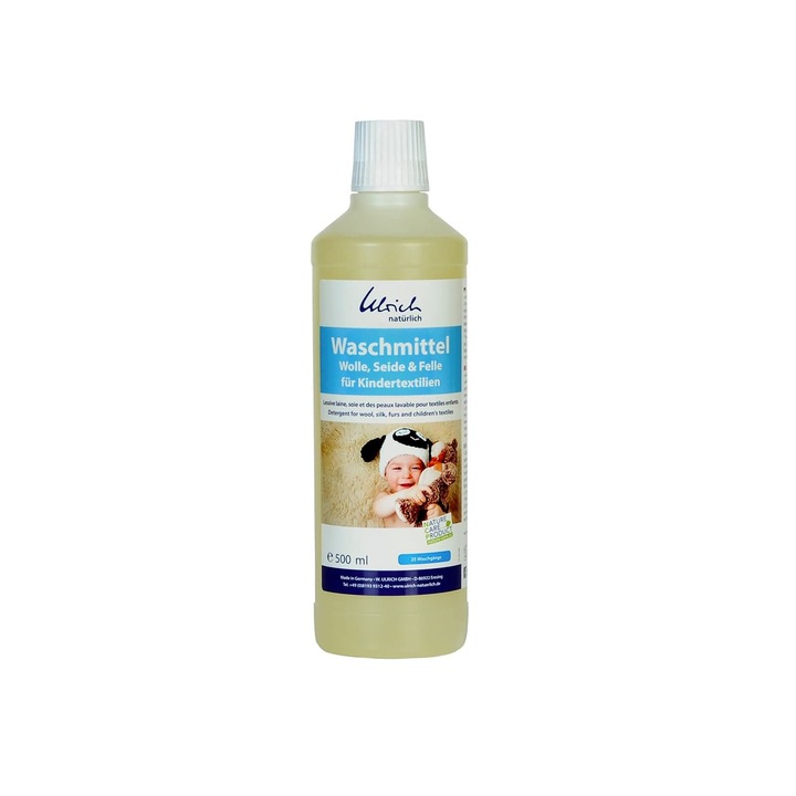 Univerzális mosószer gyapjúhoz és selyemhez, Ulrich natürlich, 500 ml, por, 20 mosás