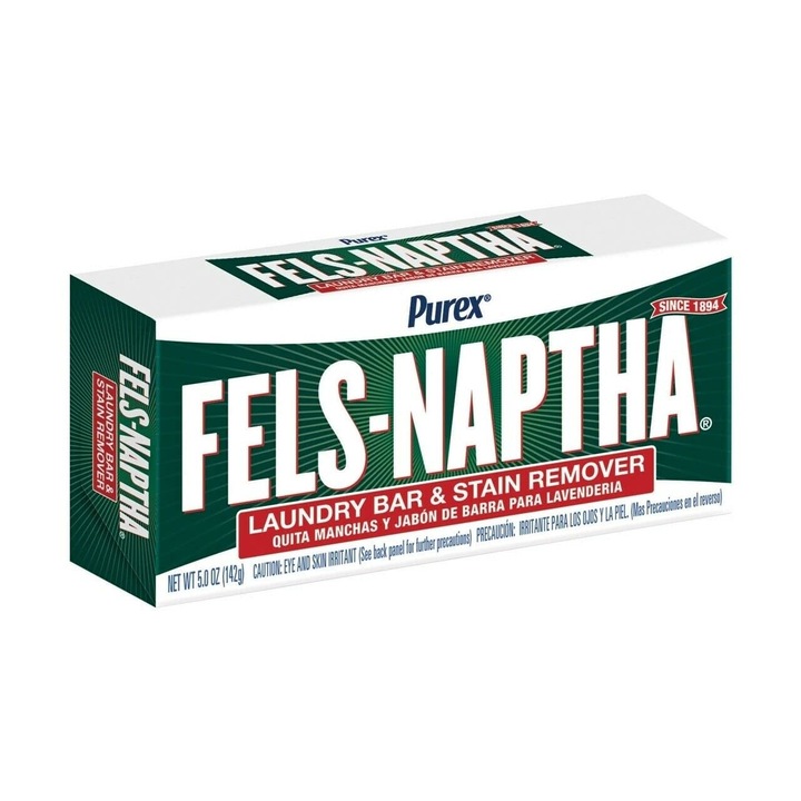 Fels Naptha szilárd mosószappan, 2 db-os csomag, 5,5 uncia, por állagú, kézi típus