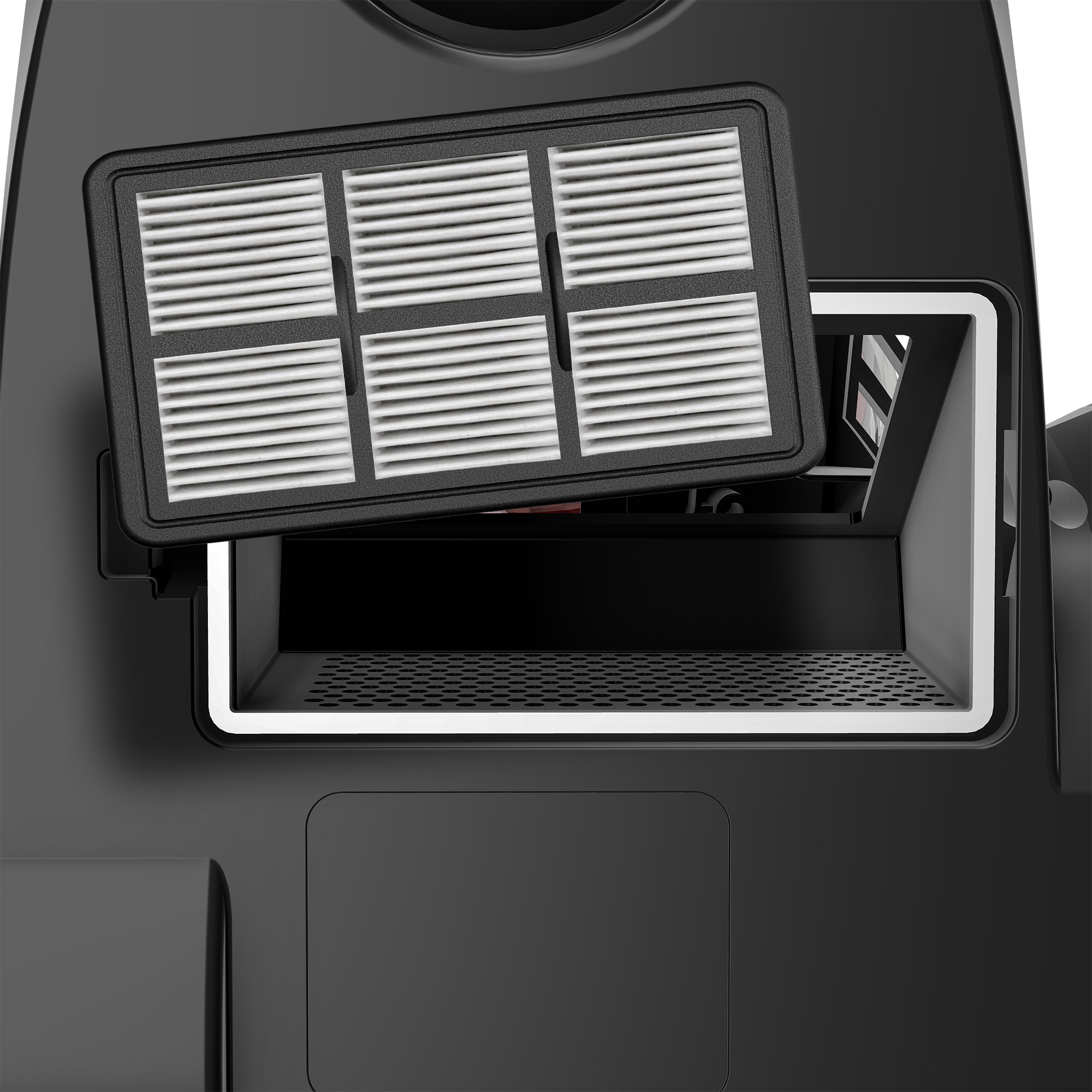 Aspirator fara sac TurboTronic TT-CV12, 800 W, recipient praf 2.5l, filtru de inalta eficienta, raza de operare 8m, negru/albastru