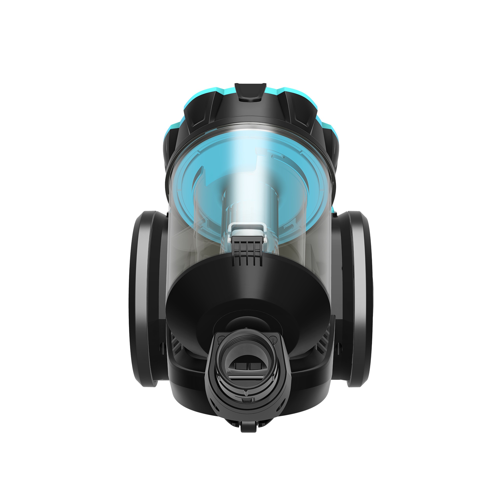 Aspirator fara sac TurboTronic TT-CV12, 800 W, recipient praf 2.5l, filtru de inalta eficienta, raza de operare 8m, negru/albastru