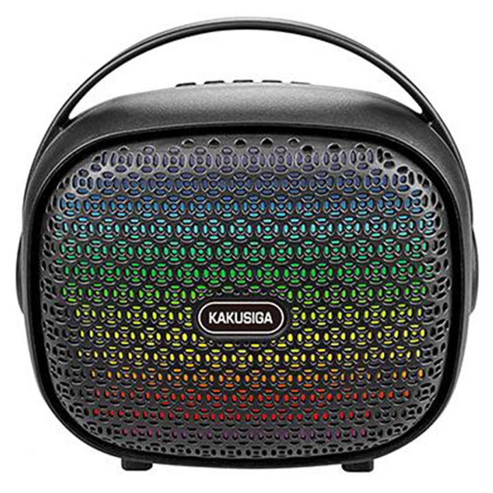 Boxa Portabila KK-6102, Baterie 1500mAh, Bluetooth 5.3, Putere 8W, Negru