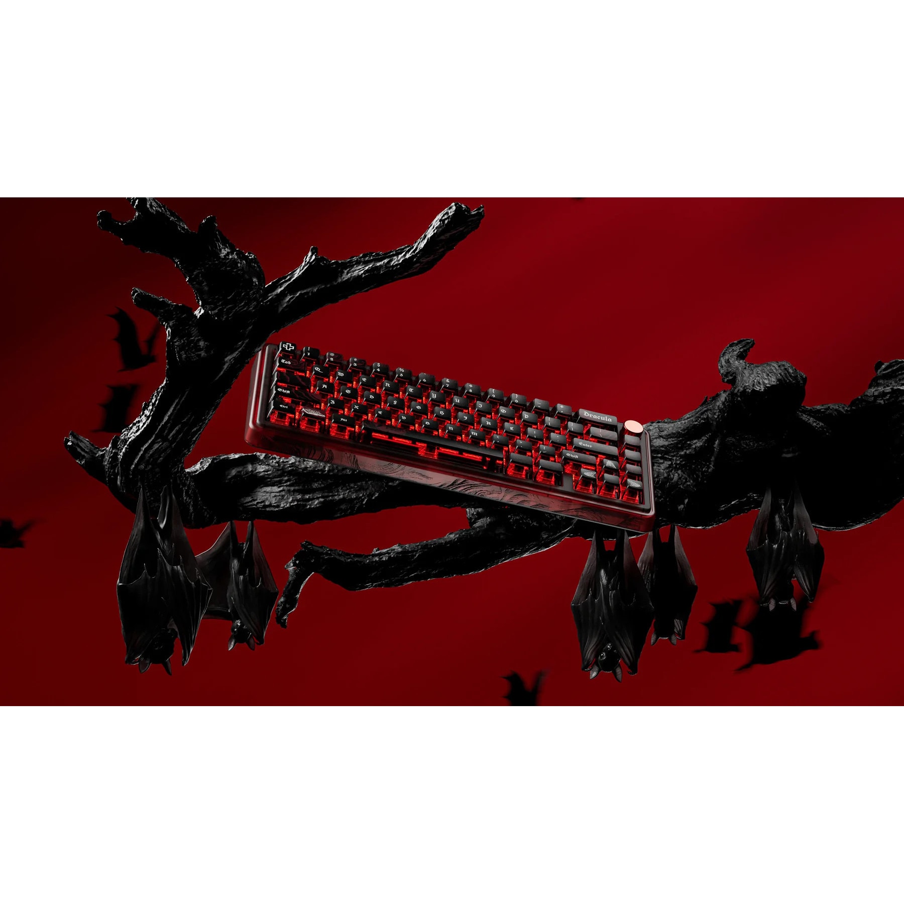 QwertyKey65 Pro Dracula Bluetooth Wireless VIA Hotswap RGB