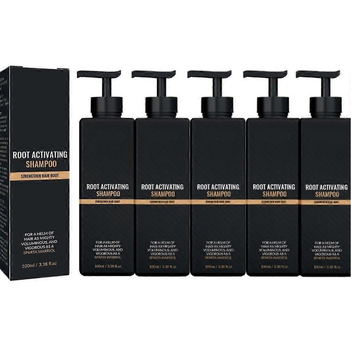 Set 5 sampoane de par Secret Hair Care, 100ml, ajuta la cresterea parului, imbunatateste circulatia scalpului