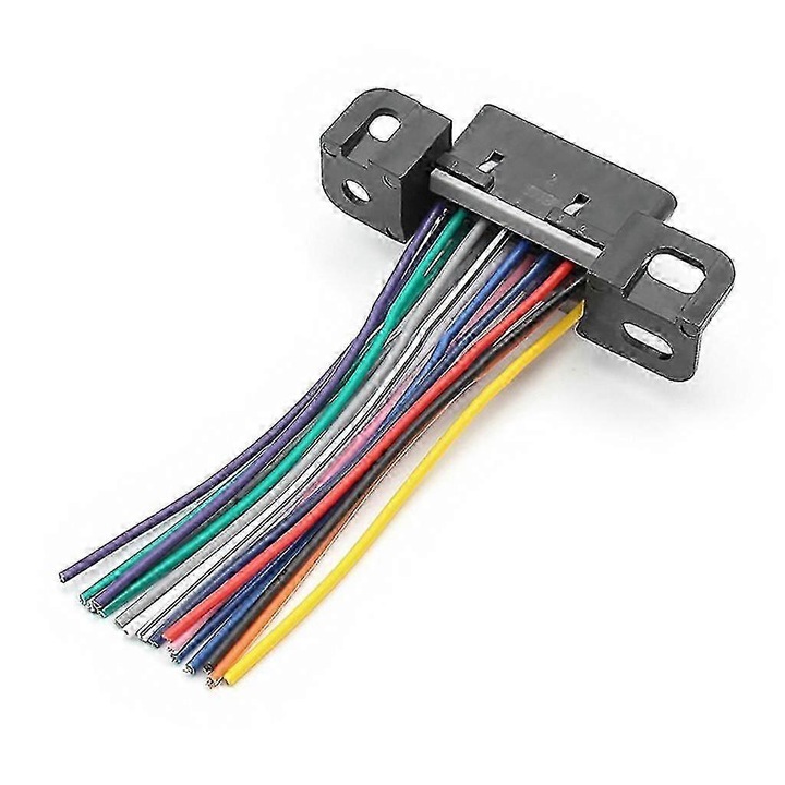 Cablu adaptor OBD2 6 pini la 16 pini pentru motociclete, 15cm, plastic, flexibil, diagnosticare