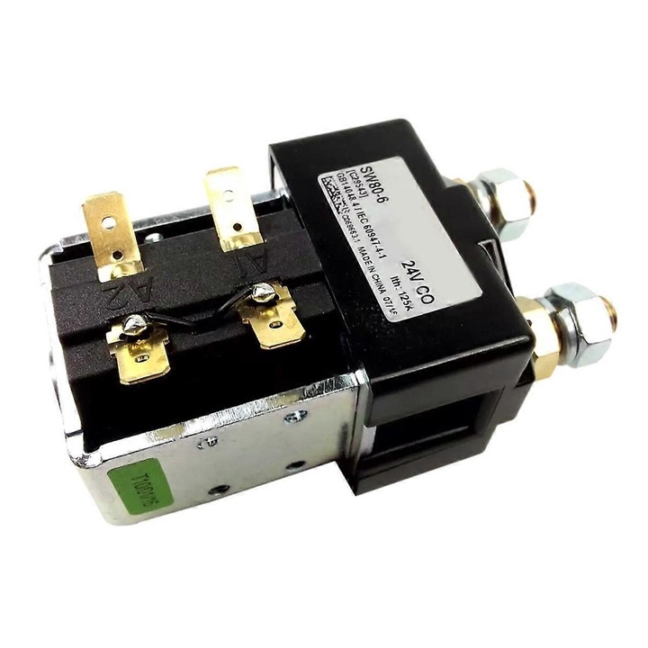 Releu solenoid 24V, negru, 10x5x3cm, B2sw11 Sw80-6, pentru Albright