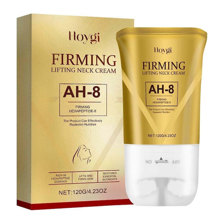 Crema ferma pentru gat, Hoygi, 3 bucati, reduce liniile gatului, 120g