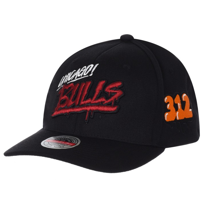 Mitchell & ness chicago bulls mens high crown structupiros Állítható méretű snapback sapka-OS