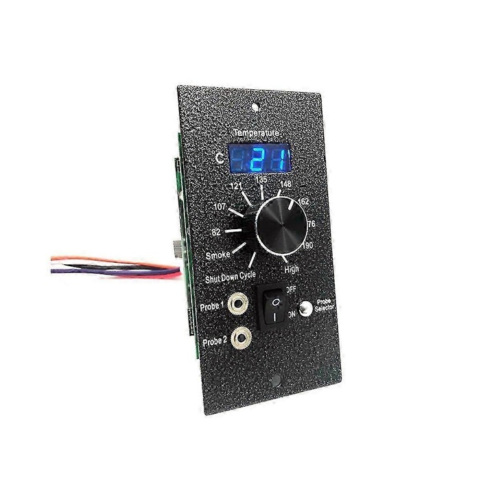 Placa de control pentru gratar, 30-610°F, negru+verde, usor de instalat