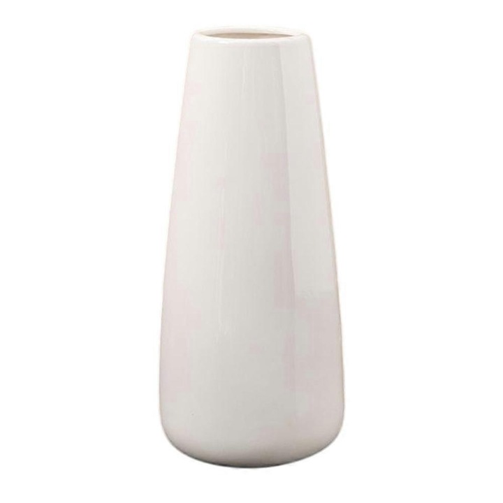 Vaza ceramica alba, stil minimalist european, 20.2cm, set 1 buc.