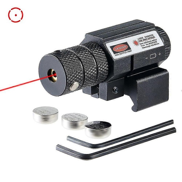 Laser de tintire, 50-100m, 17mm x 48mm, metal, set complet