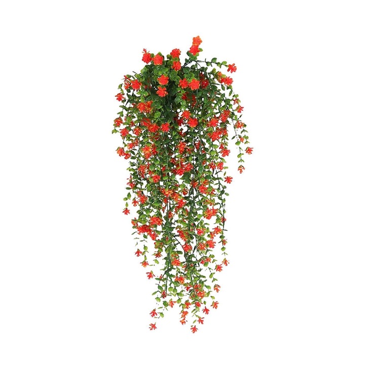 Vine artificiala, 1/2 bucati, portocalie, 77cm, rezistenta la UV, decorare interioara/exterioara