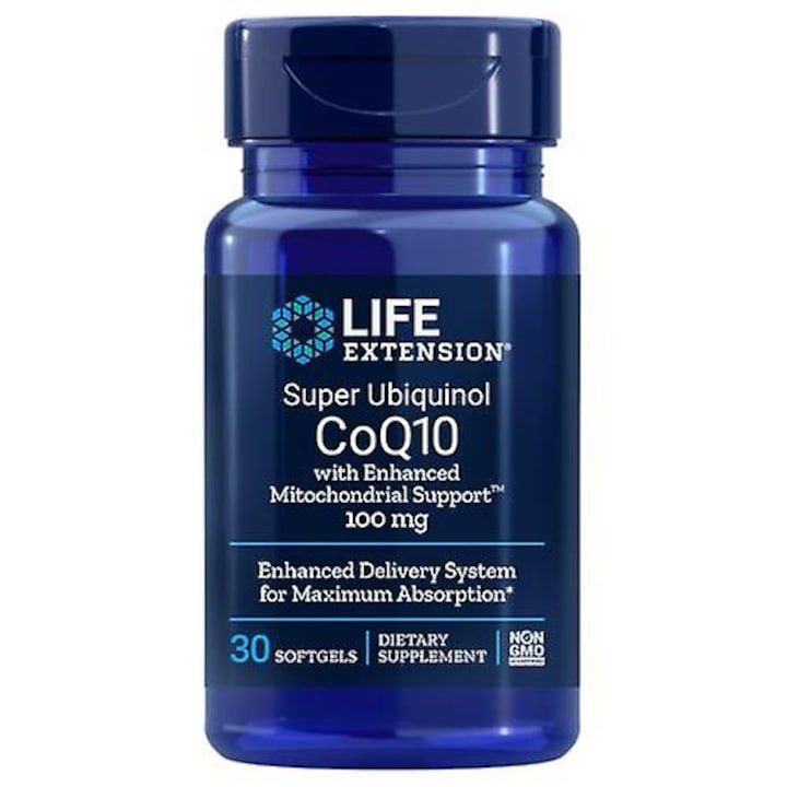Supliment alimentar CoQ10, Life Extension, 100 mg, 30 capsule moi
