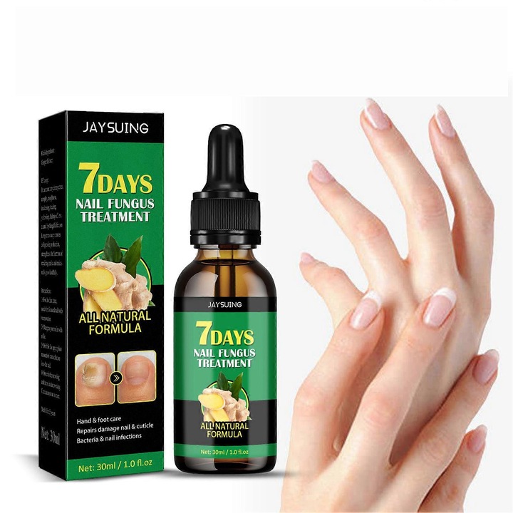 Ser pentru Cresterea Unghiilor cu Extract de Ghimbir, 30ml, Set 2 Bai de Unghii