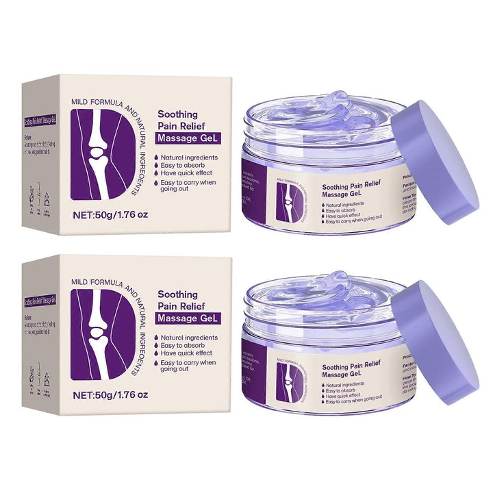 Ízületápoló krém, 2 db, 50g, gyors felszívódású, hordozható méret, lila